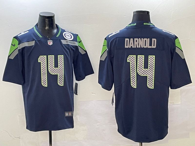 Men Seattle Seahawks #14 Darnols Blue Second generation 2025 Nike Limited NFL Jersey style 1->houston astros->MLB Jersey